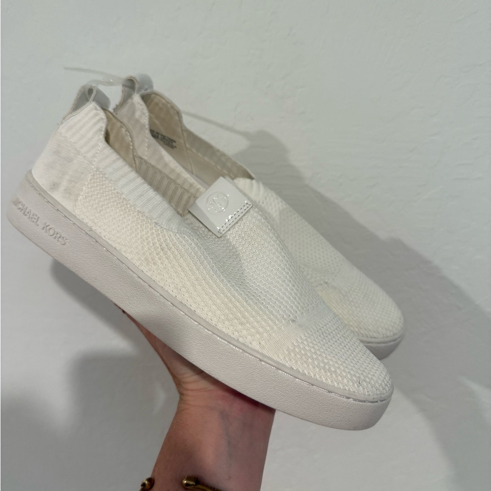 Michael Kors Cream Slip-On Shoes